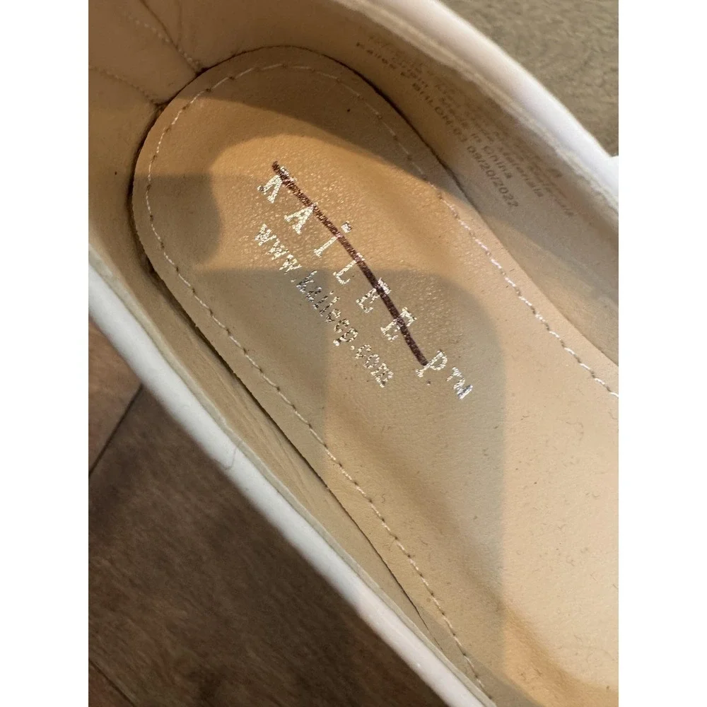 Kailee P Shoes Girls Size 9 White Glitter Mary Jane Flats Ankle‎ Strap Wedding